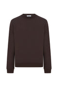 Megusta Cashmere Blend Terry Logo Crewneck Sweater