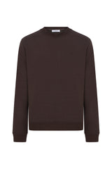 Megusta Cashmere Blend Terry Logo Crewneck Sweater