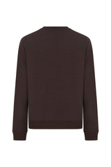 Megusta Cashmere Blend Terry Logo Crewneck Sweater