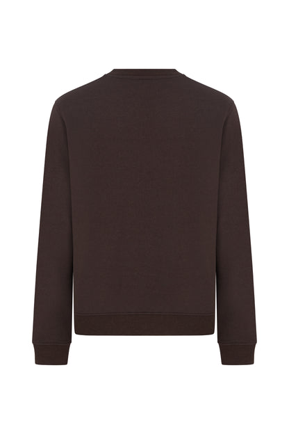 Megusta Cashmere Blend Terry Logo Crewneck Sweater
