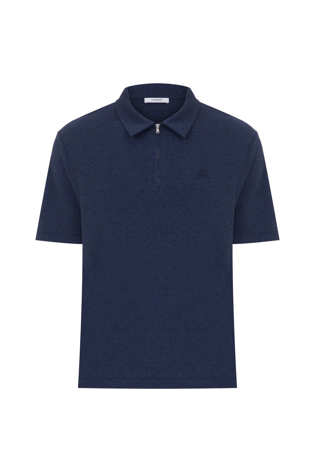 Megusta Wool Melange Fine Piquet Zip-up Polo