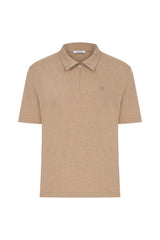 Megusta Wool Melange Fine Piquet Zip-up Polo