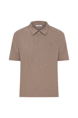 Megusta Wool Melange Fine Piquet Zip-up Polo