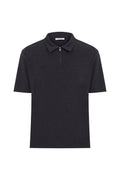 Megusta Wool Melange Fine Piquet Zip-up Polo