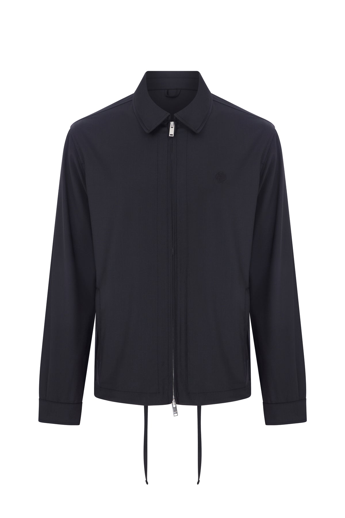 Megusta Wool Logo Detailed Zipped Jacket