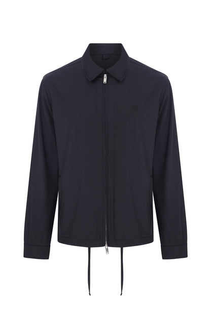 Megusta Wool Logo Detailed Zipped Jacket