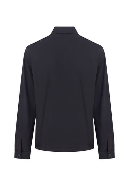 Megusta Wool Logo Detailed Zipped Jacket