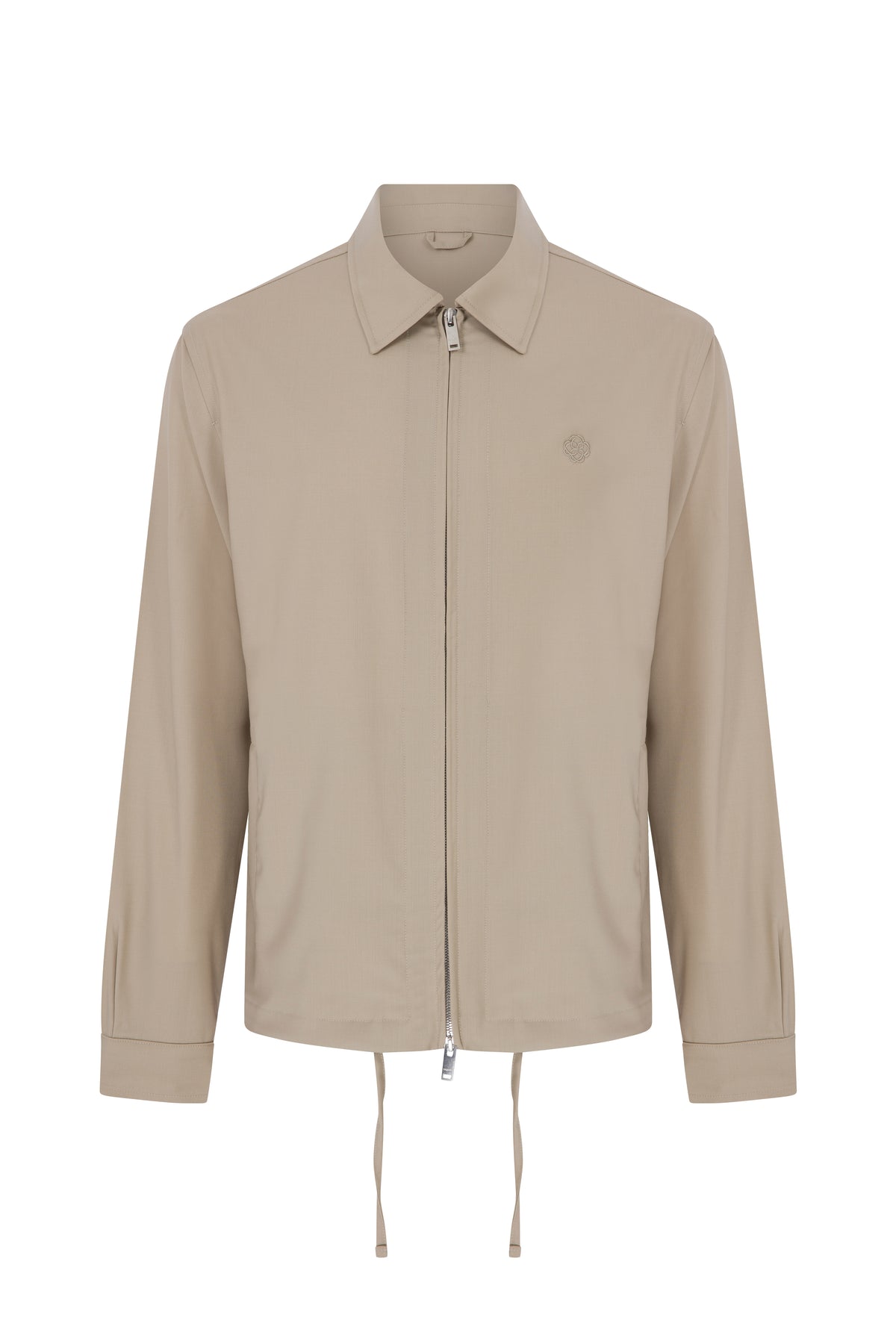 Megusta Wool Logo Detailed Zipped Jacket
