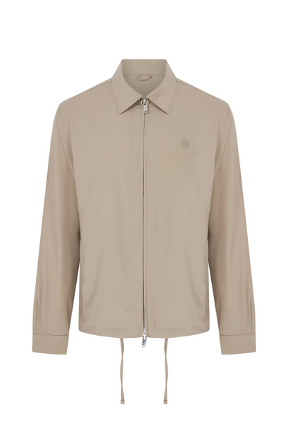 Megusta Wool Logo Detailed Zipped Jacket