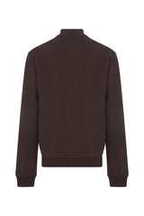Megusta Cashmere Blend Terry Logo Zipped Sweatshirt