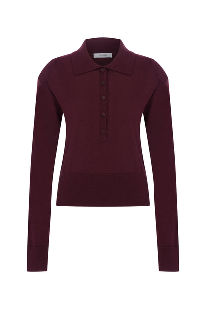 Megusta Padded Knit Longsleeve Polo