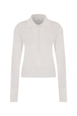 Megusta Padded Knit Longsleeve Polo