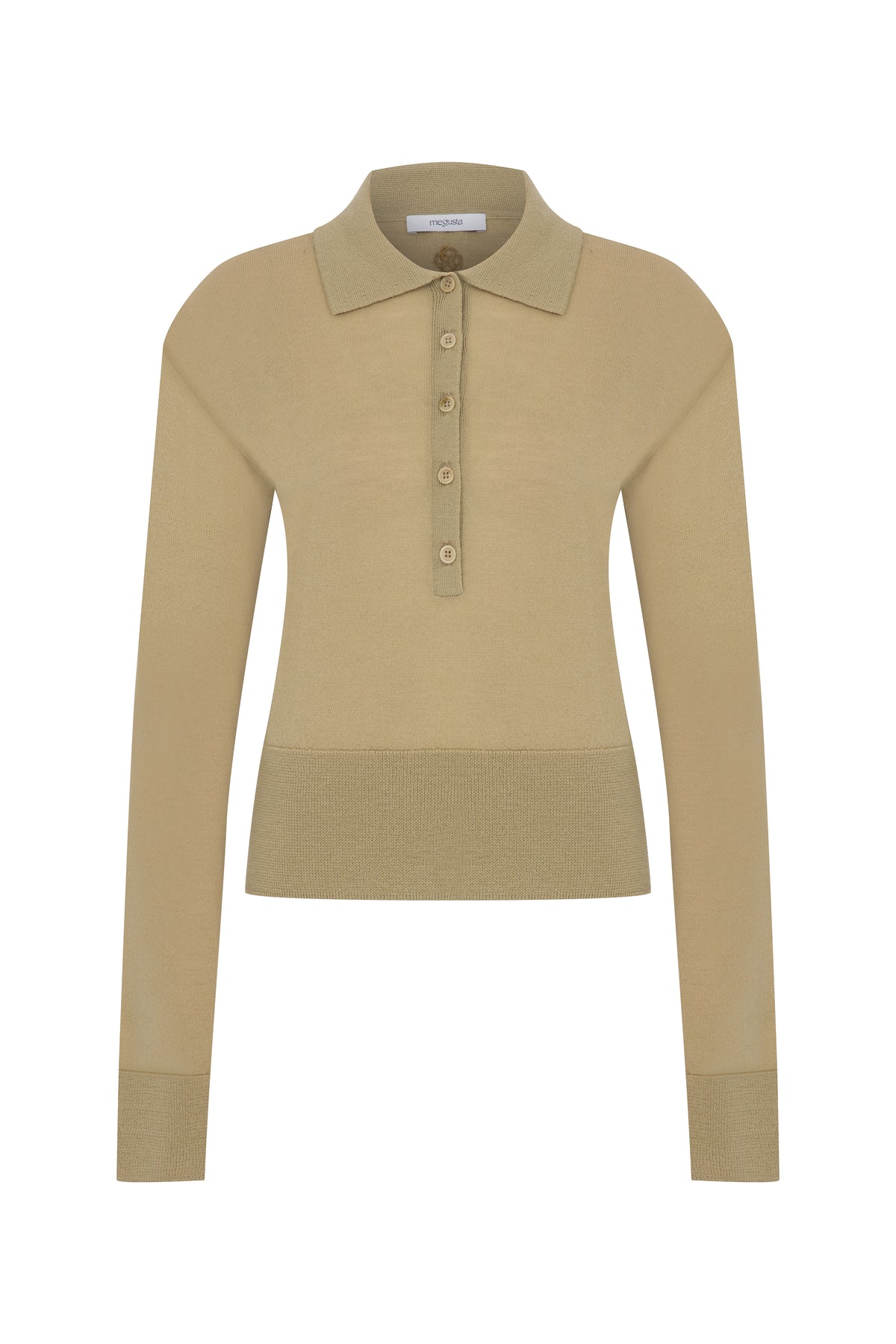 Megusta Padded Knit Longsleeve Polo