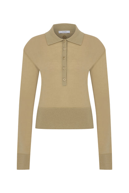 Megusta Padded Knit Longsleeve Polo