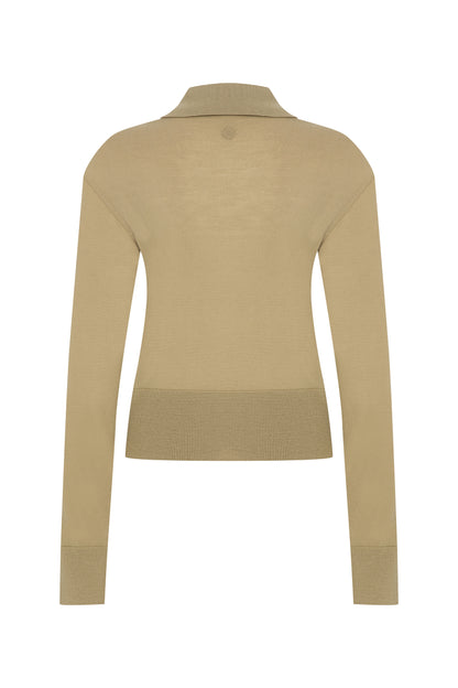 Megusta Padded Knit Longsleeve Polo