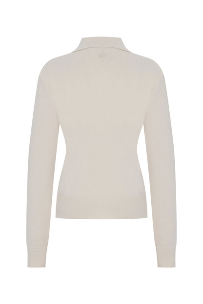 Megusta Oversized Cashmere Wool Polo Knit