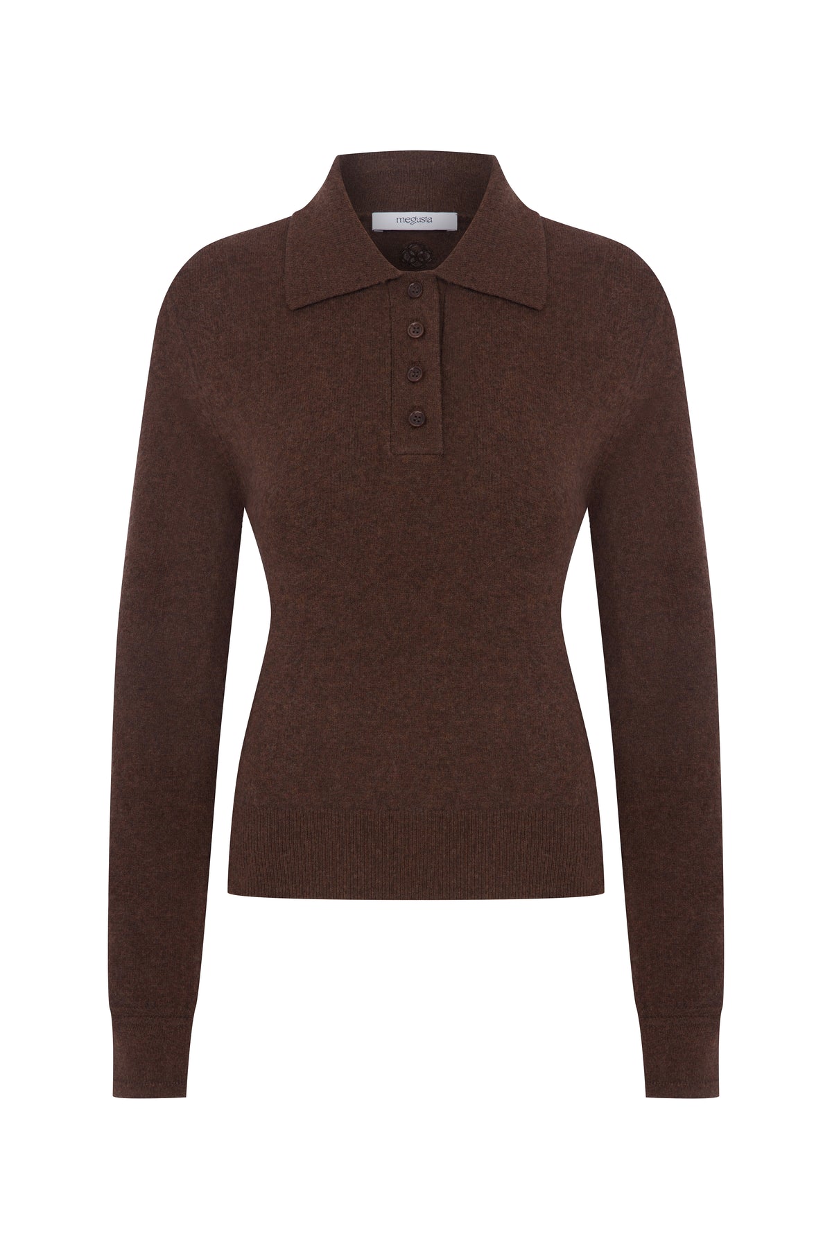Megusta Oversized Cashmere Wool Polo Knit