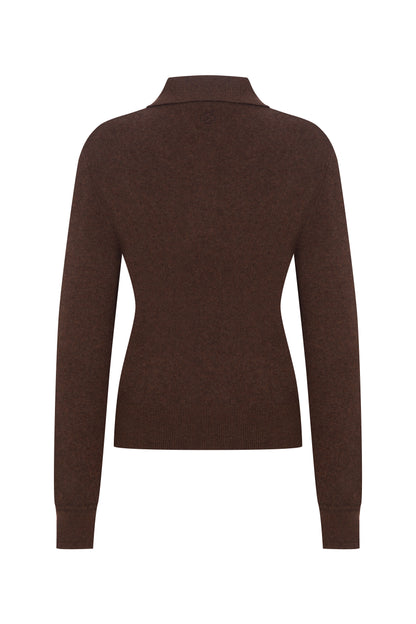 Megusta Oversized Cashmere Wool Polo Knit