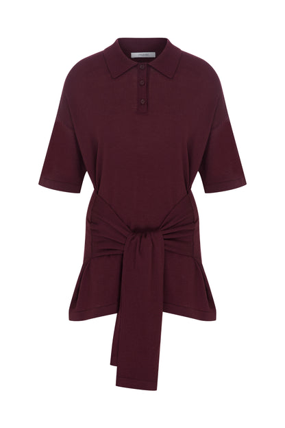 Oversized Sleeved Polo Merino Wool