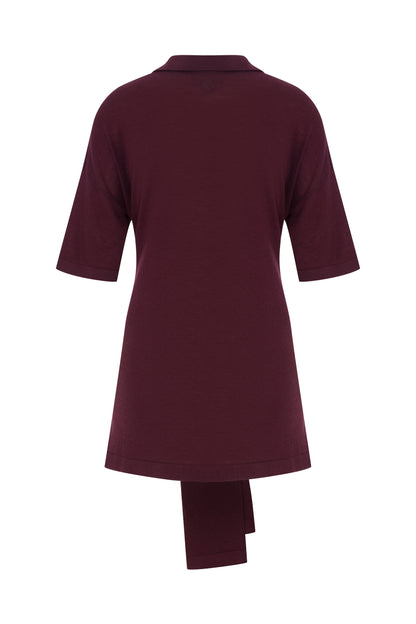 Oversized Sleeved Polo Merino Wool