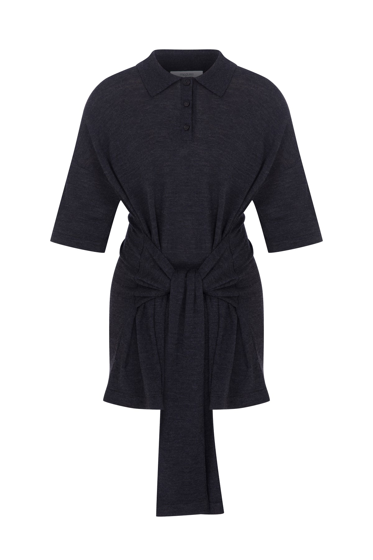 Oversized Sleeved Polo Merino Wool