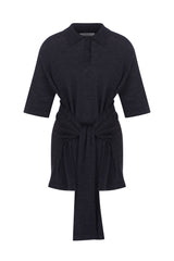 Oversized Sleeved Polo Merino Wool