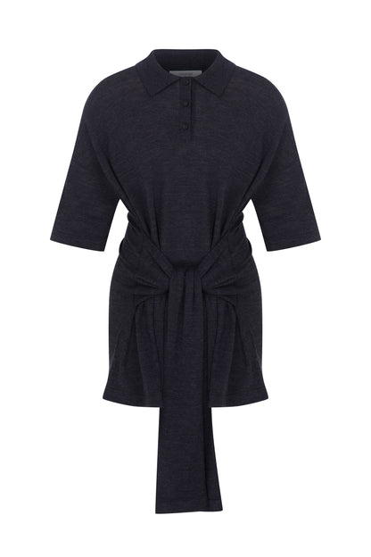 Oversized Sleeved Polo Merino Wool