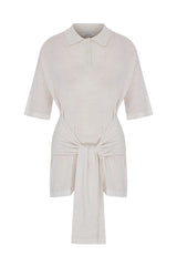 Oversized Sleeved Polo Merino Wool