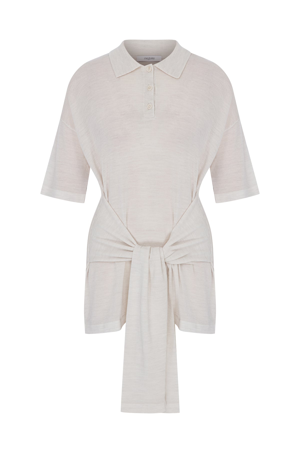 Oversized Sleeved Polo Merino Wool